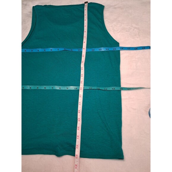 J.Crew Knot Front Tank Top Green Cotton Polyester Stretch Relaxed Fit Size XXS - Picture 7 of 9